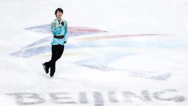 北京冬奥会主媒体中心（MMC）中，羽生结弦一个人的发布会